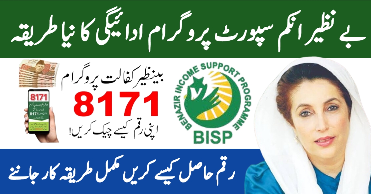New Online Method for BISP 8171 Benazir Payments 2025